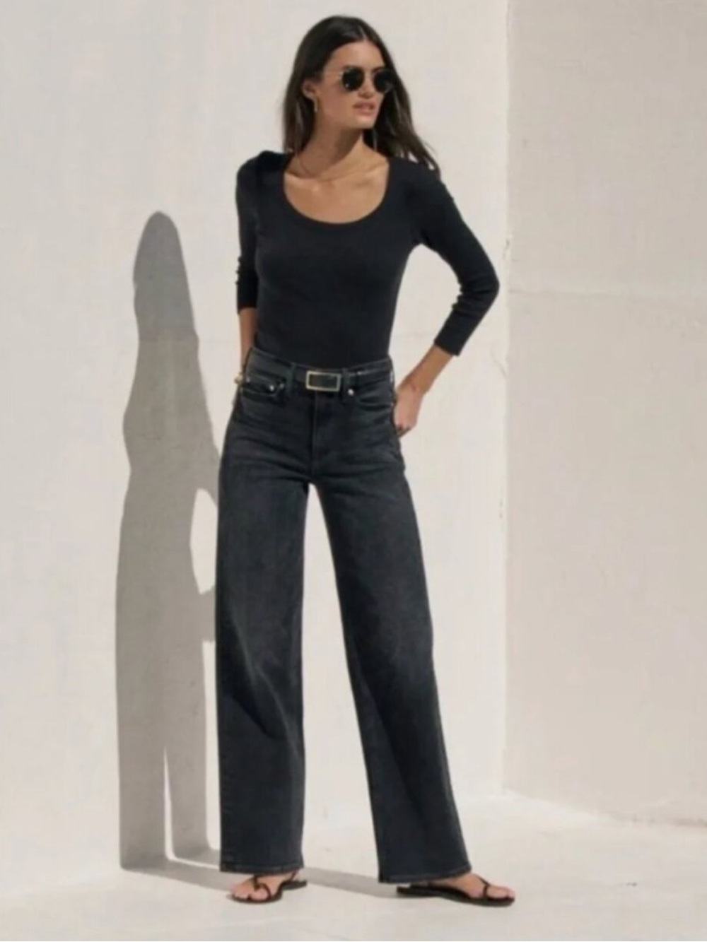 AYR Jeans The Secret Sauce Wide Leg in Date Night Black